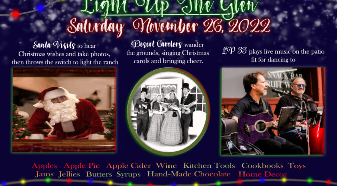 Light Up the Glen 2022: Saturday, November 26